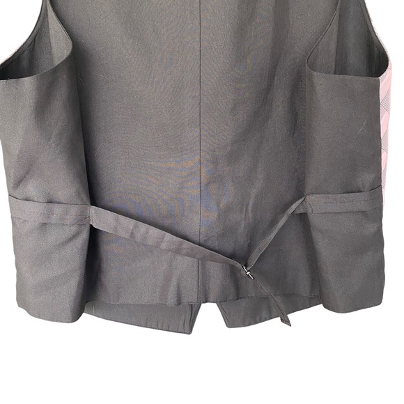 Perry Ellis Suit Separates Pink and Black Vest Medium - Picture 5 of 10